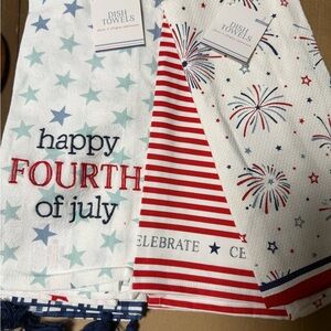Fourth of July Dish Towels Set